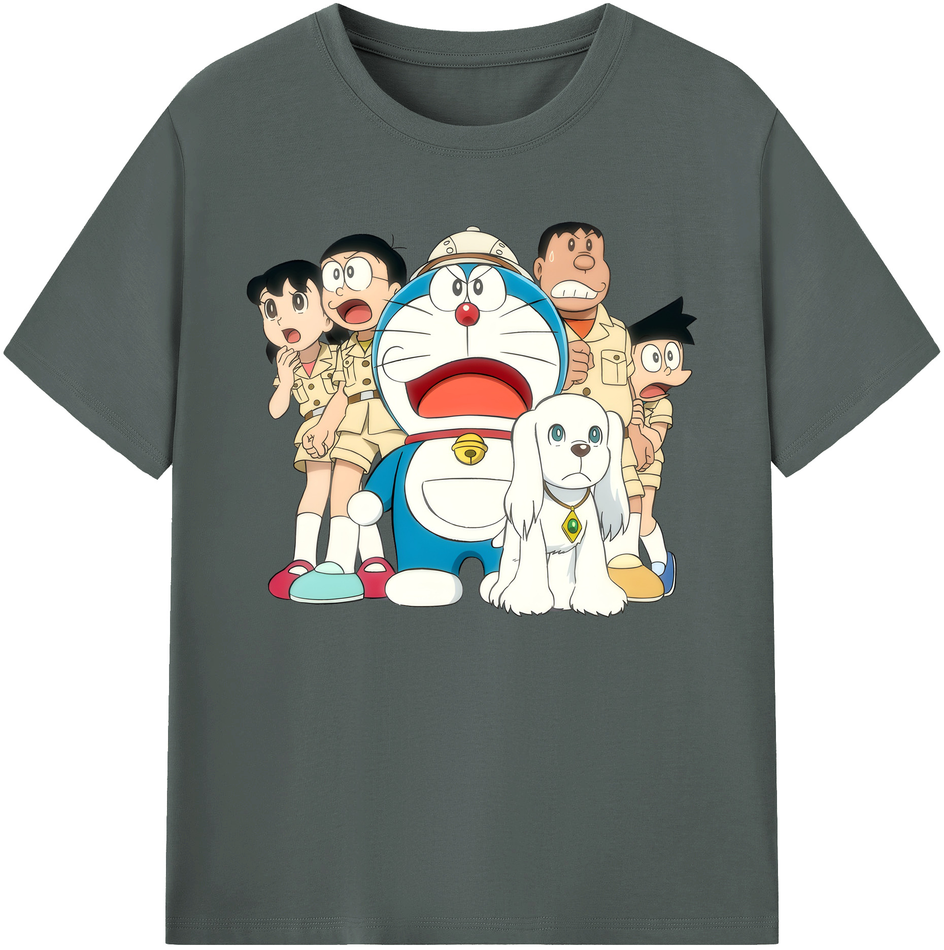 （画像用） ドラえもん Doraemon 綿100％ メンズ半袖Tシャツ｜肌触りやわらか＆通気性